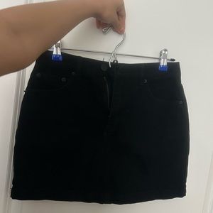 forever 21 black mini skirt